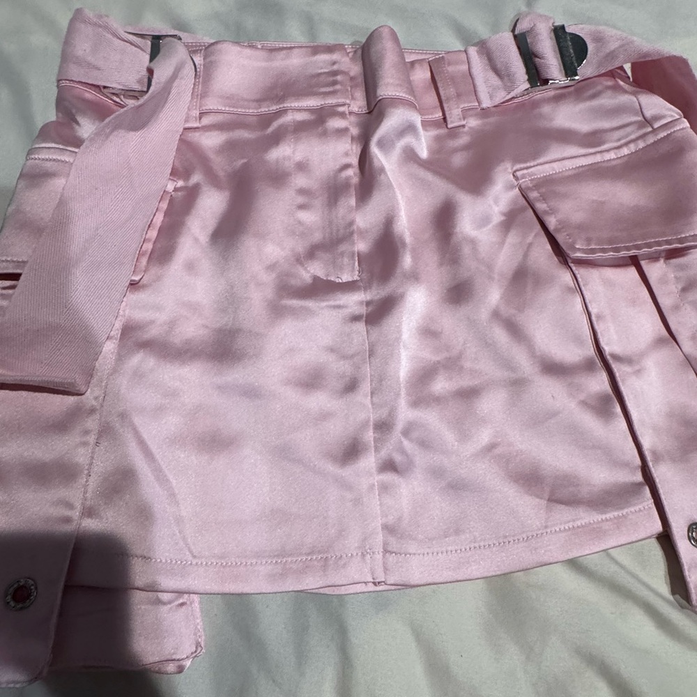 Pink Women's Satin Shorts